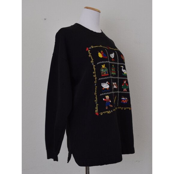 WORRNN Vintage 90s Cotton/Poly Christmas Ugly Sweater size L - Picture 5 of 10